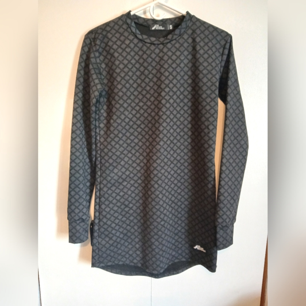 Escape Movement Long Sleeve Bodycon Dress | Black Chainlink Print | Size Small